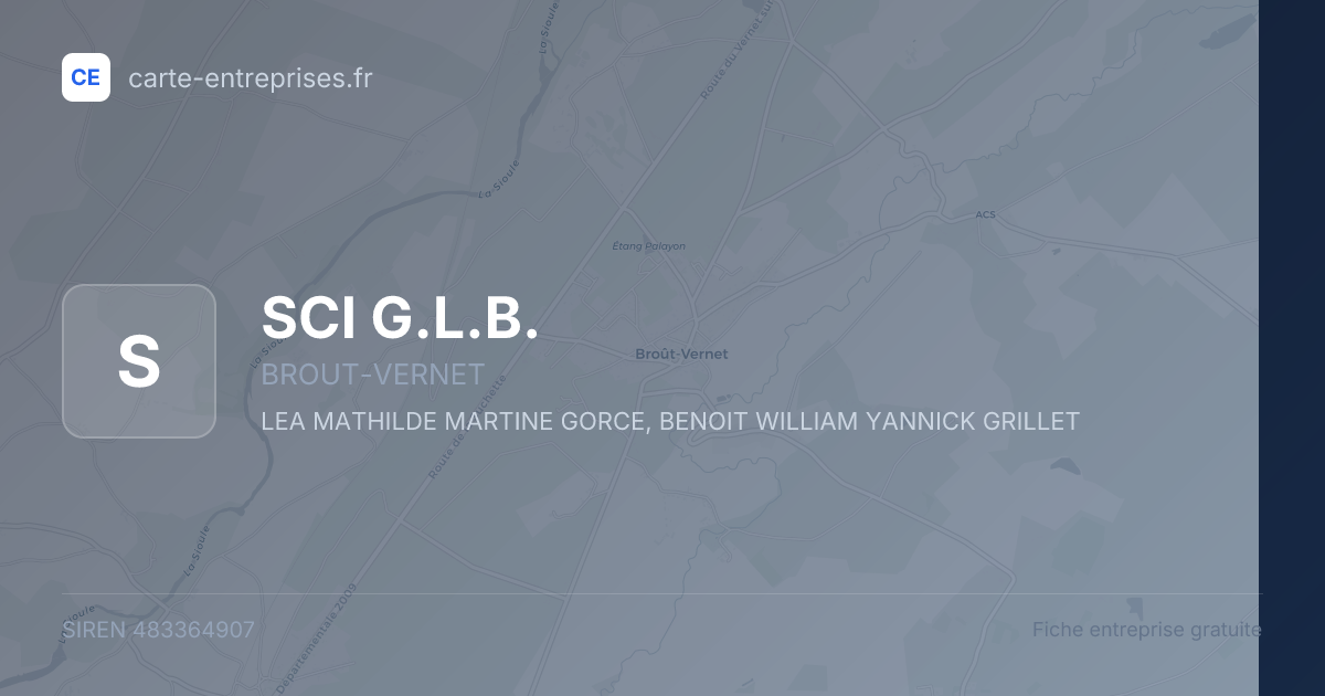 SCI G.L.B. — 483364907 — fiche entreprise