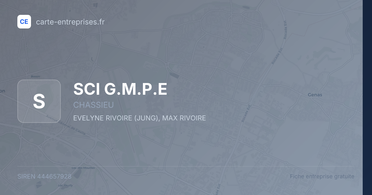 SCI G.M.P.E — 444657928 — fiche entreprise