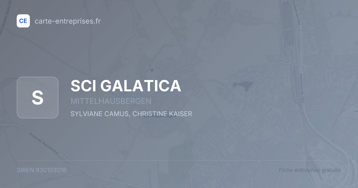 SCI GALATICA — 830103016 — fiche entreprise