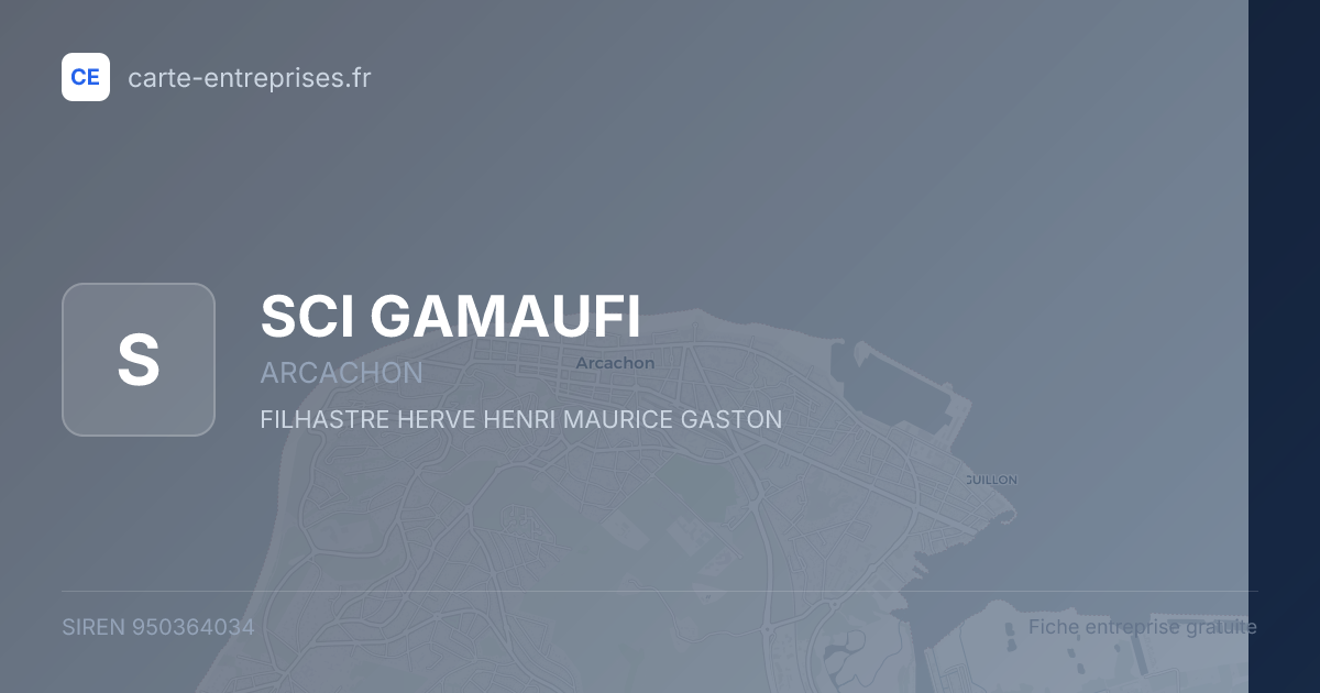 SCI GAMAUFI — 950364034 — fiche entreprise