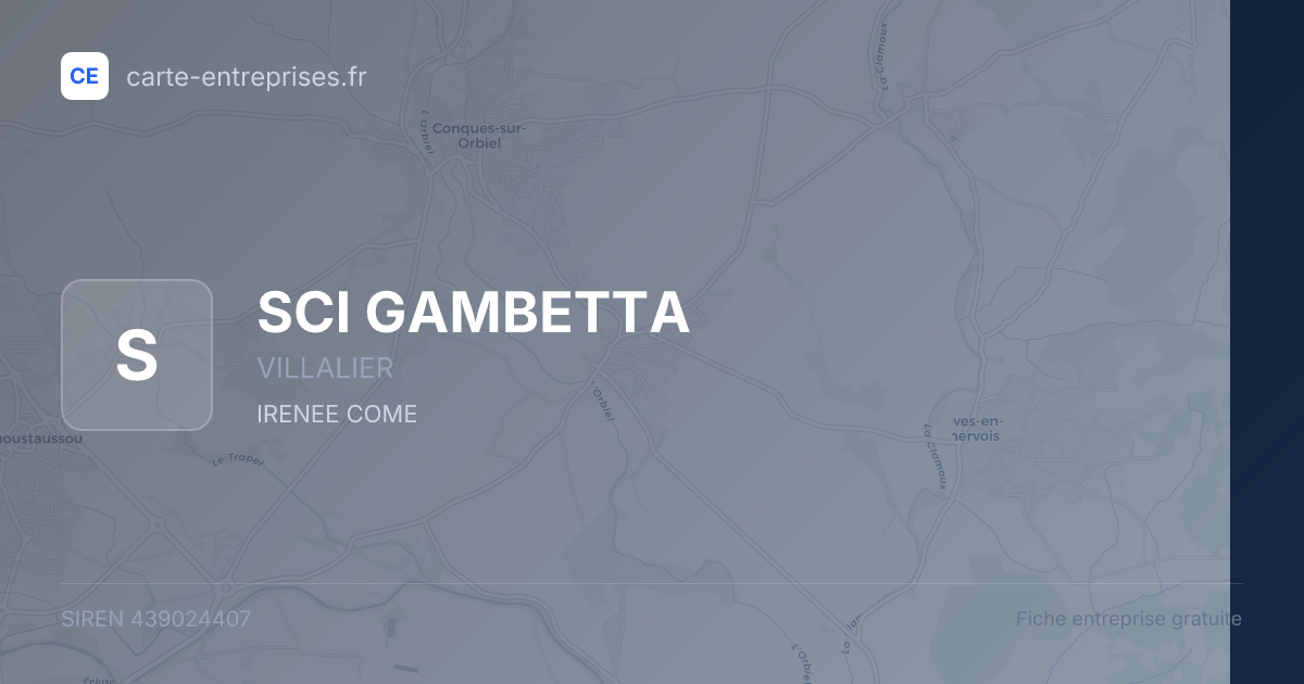 SCI GAMBETTA — 439024407 — fiche entreprise