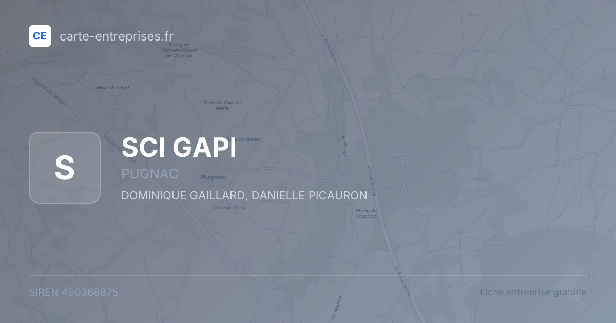 SCI GAPI — 490368875 — fiche entreprise