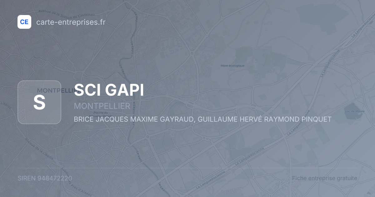 SCI GAPI — 948472220 — fiche entreprise