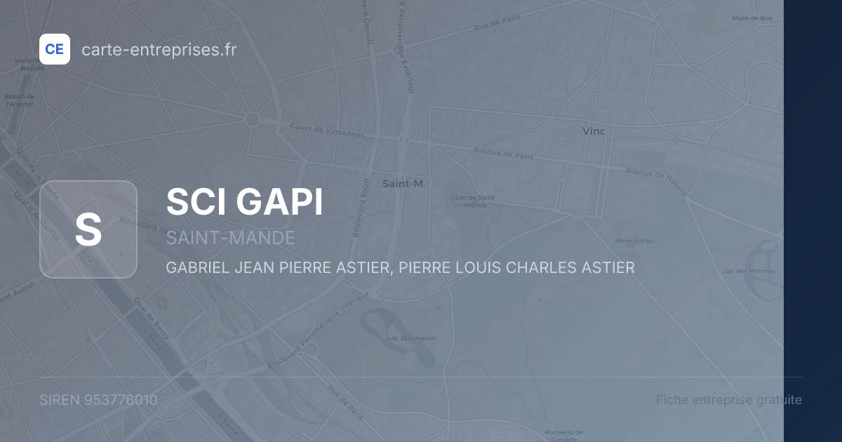 SCI GAPI — 953776010 — fiche entreprise