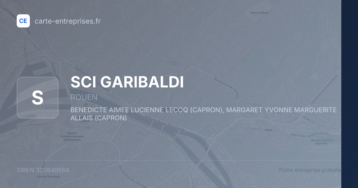 SCI GARIBALDI — 320840564 — fiche entreprise