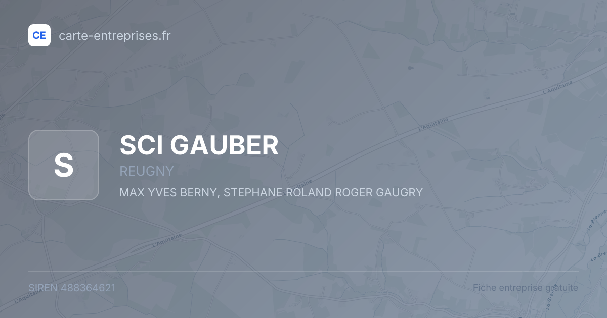 SCI GAUBER — 488364621 — fiche entreprise