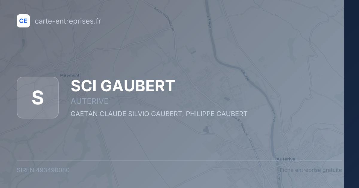 SCI GAUBERT — 493490080 — fiche entreprise
