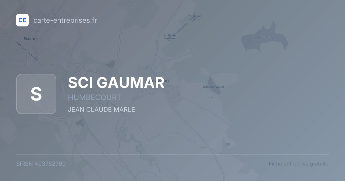 SCI GAUMAR — 403752769 — fiche entreprise