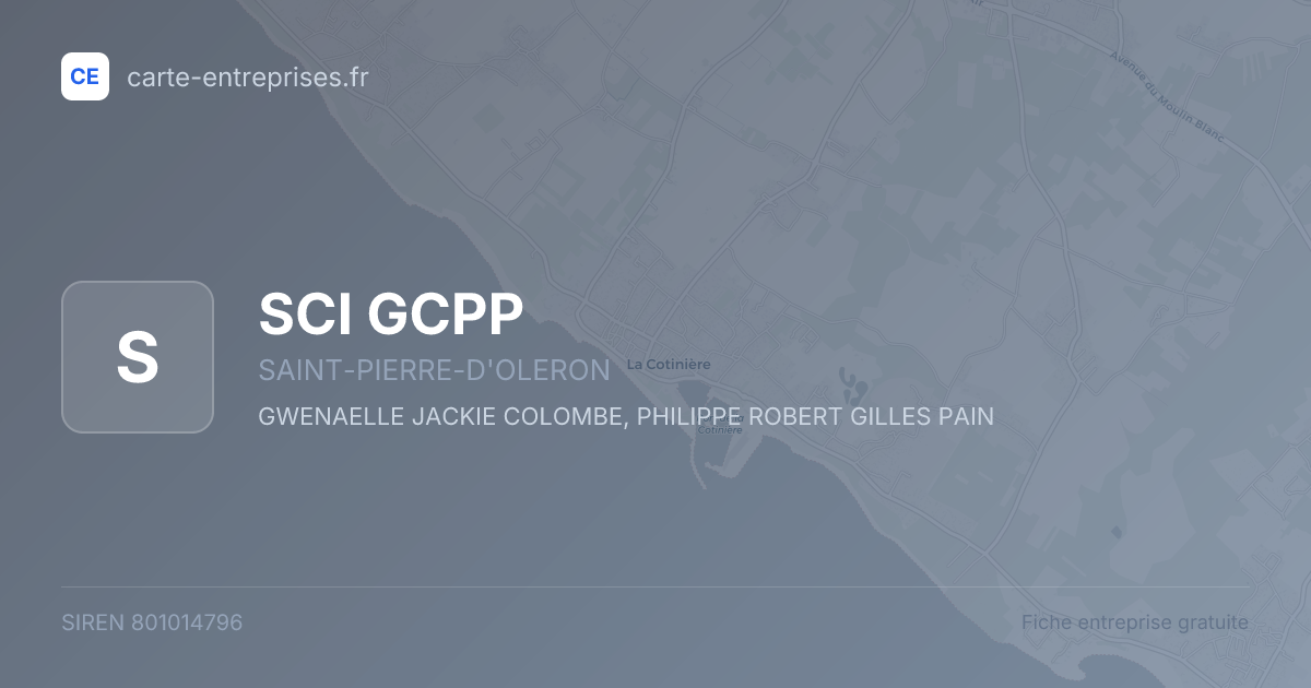 SCI GCPP — 801014796 — fiche entreprise