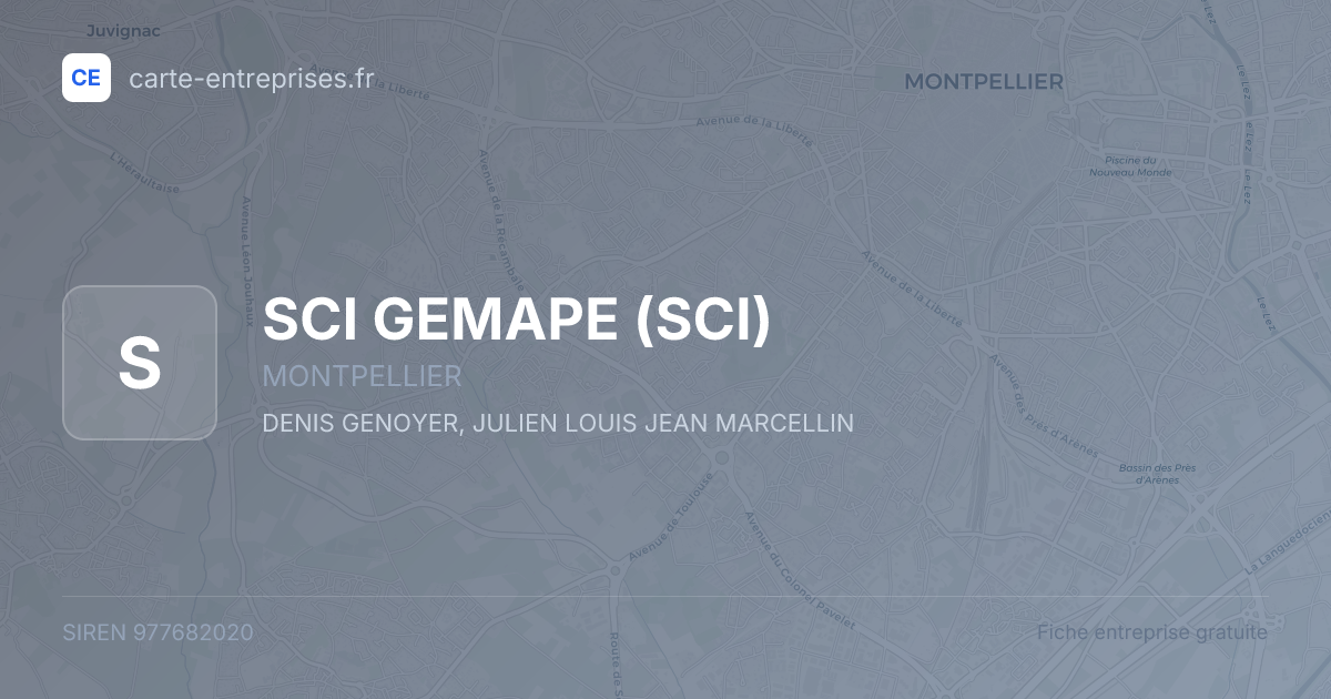 SCI GEMAPE (SCI) — 977682020 — fiche entreprise