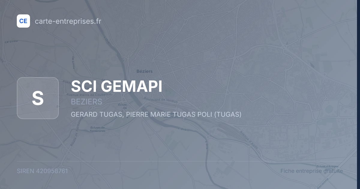 SCI GEMAPI — 420958761 — fiche entreprise