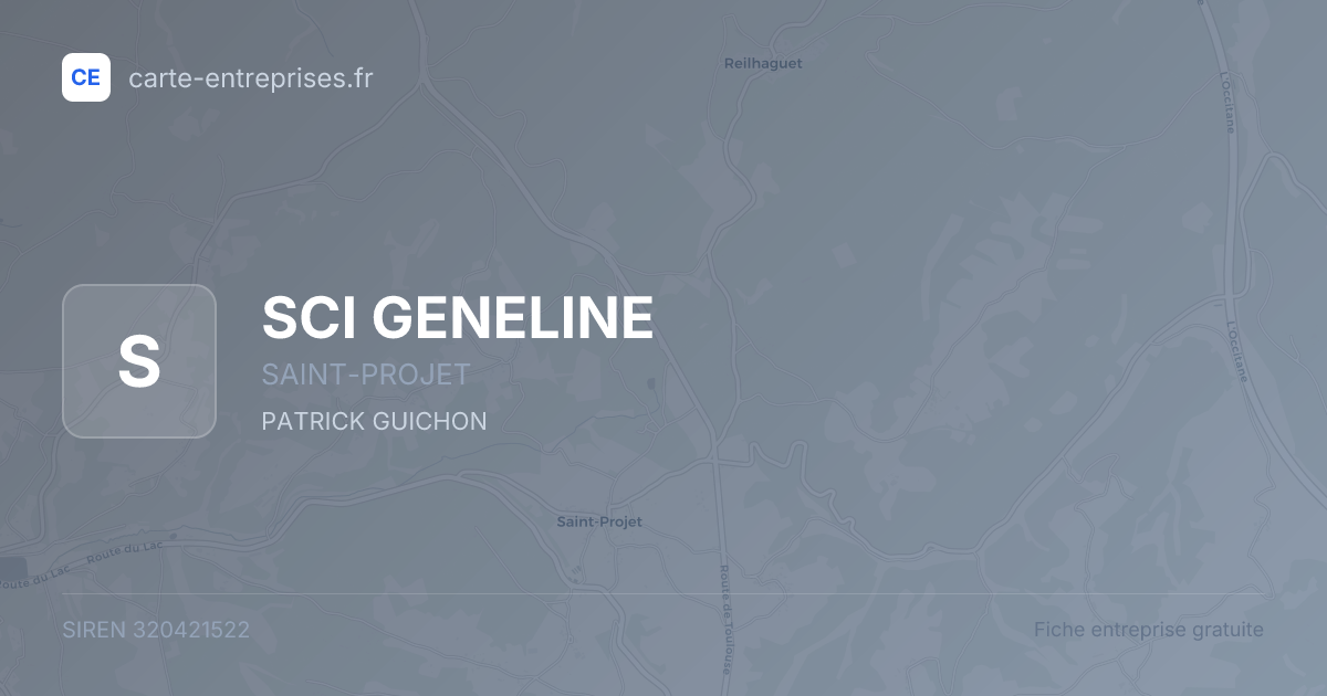 SCI GENELINE — 320421522 — fiche entreprise