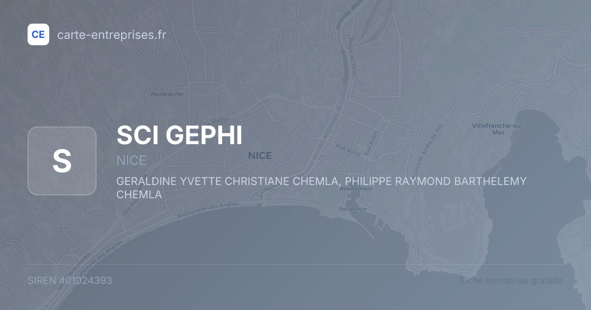 SCI GEPHI — 401024393 — fiche entreprise