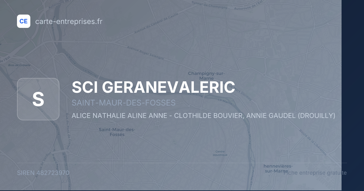 SCI GERANEVALERIC — 482723970 — fiche entreprise