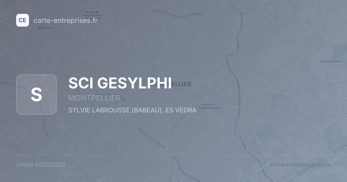 SCI GESYLPHI — 413302332 — fiche entreprise