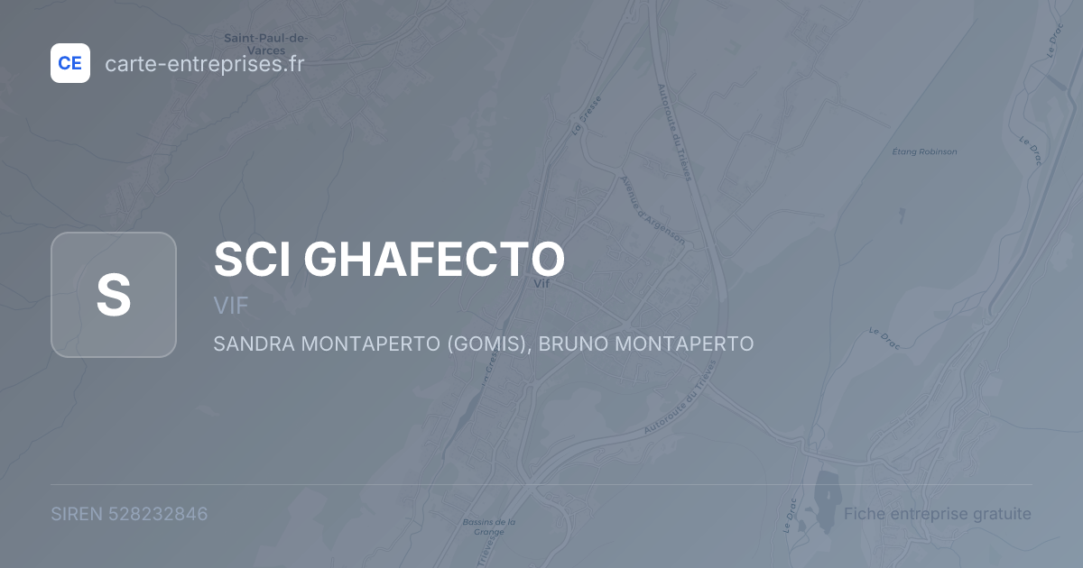 SCI GHAFECTO — 528232846 — fiche entreprise