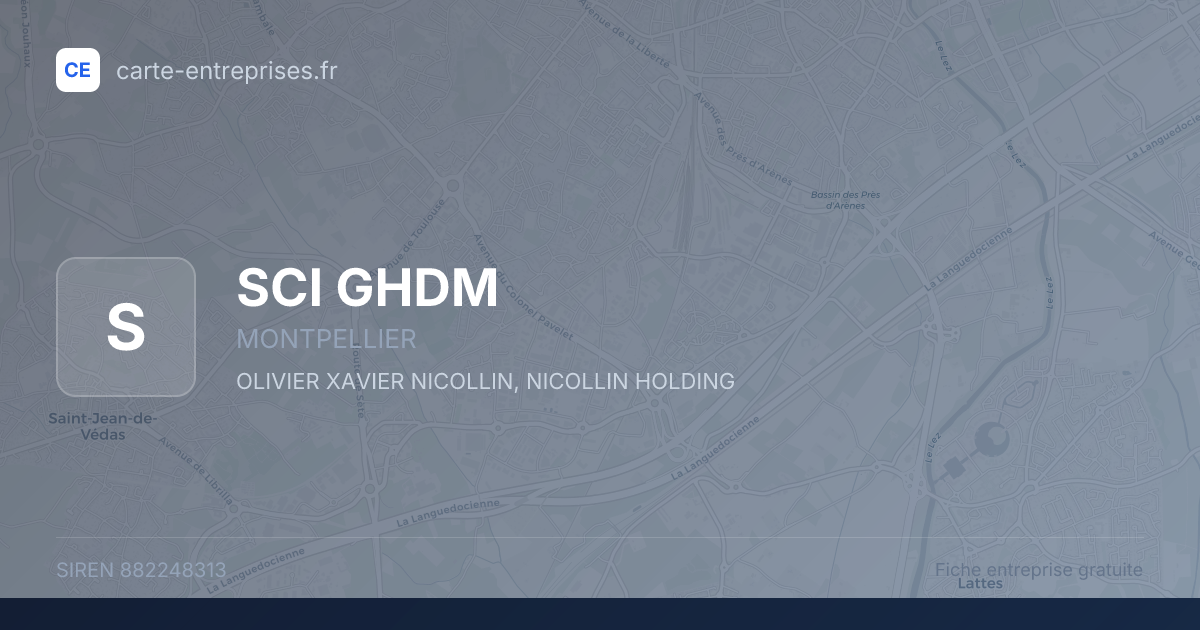 SCI GHDM — 882248313 — fiche entreprise