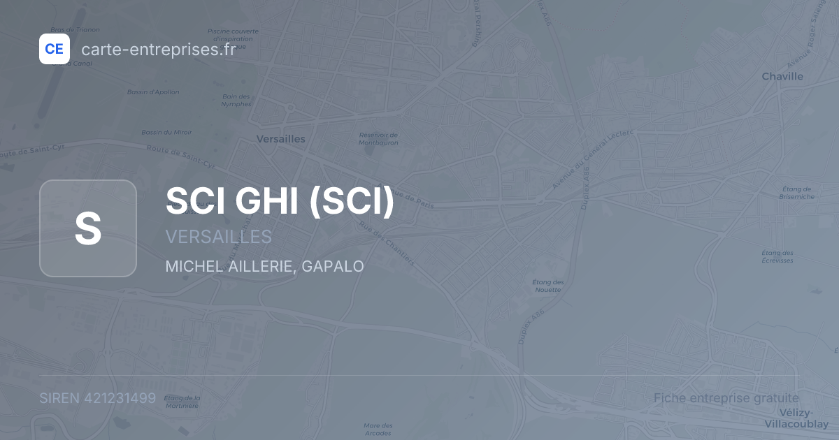 SCI GHI (SCI) — 421231499 — fiche entreprise