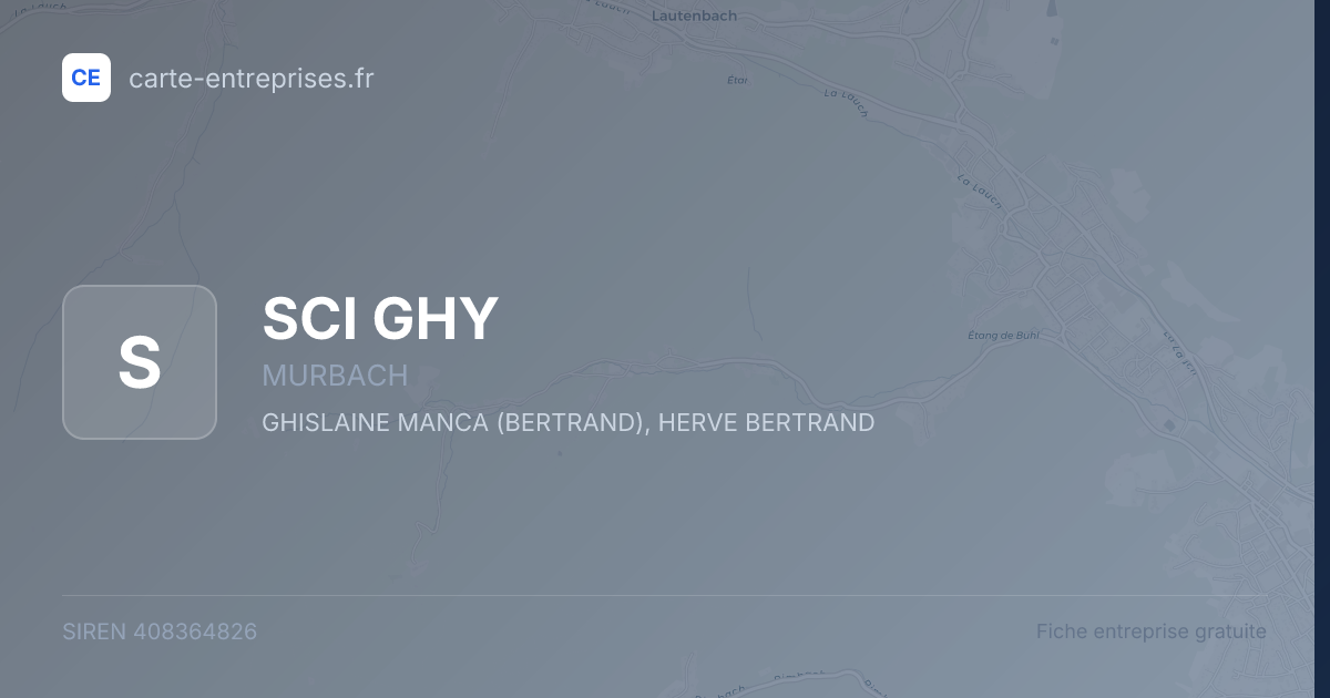 SCI GHY — 408364826 — fiche entreprise
