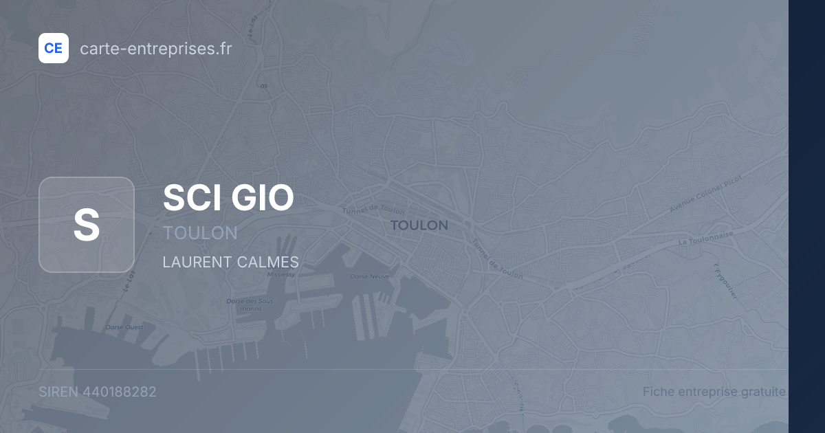 SCI GIO — 440188282 — fiche entreprise