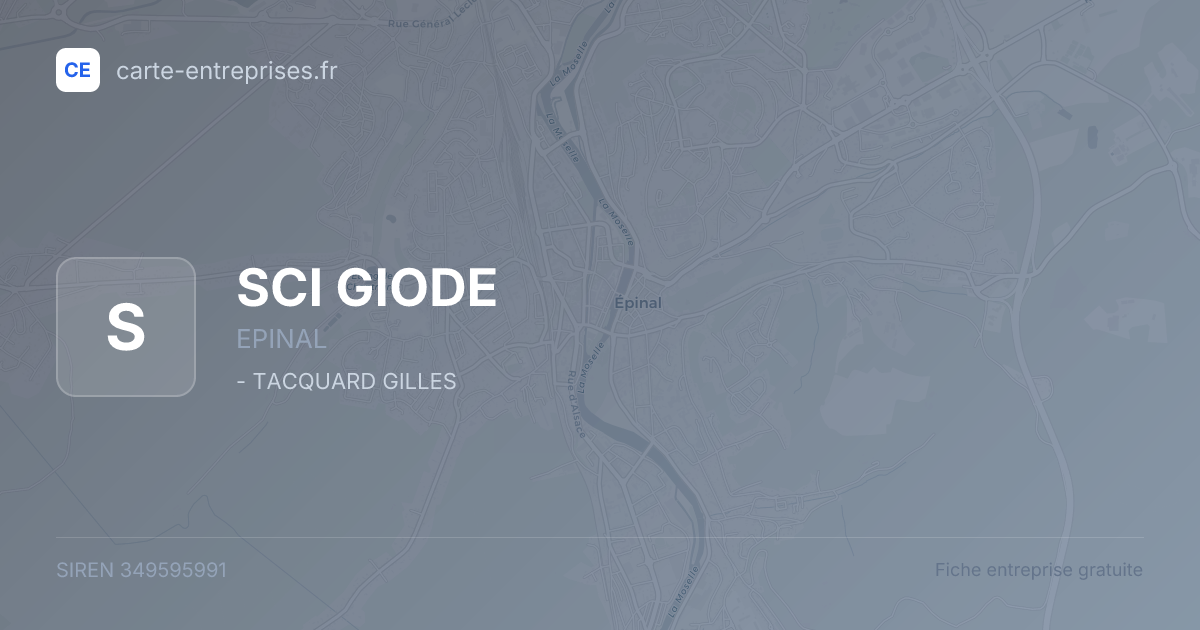 SCI GIODE — 349595991 — fiche entreprise
