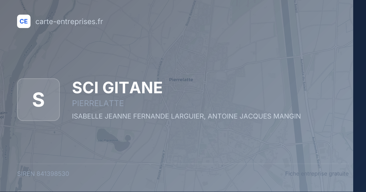 SCI GITANE — 841398530 — fiche entreprise