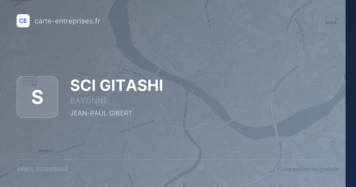 SCI GITASHI — 401889894 — fiche entreprise