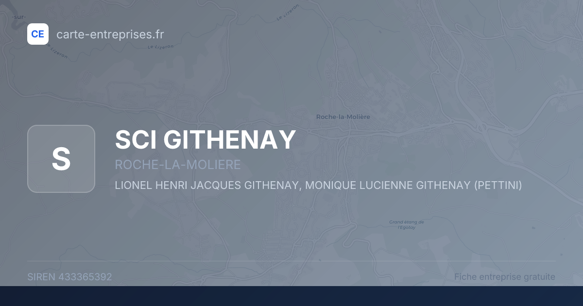 SCI GITHENAY — 433365392 — fiche entreprise