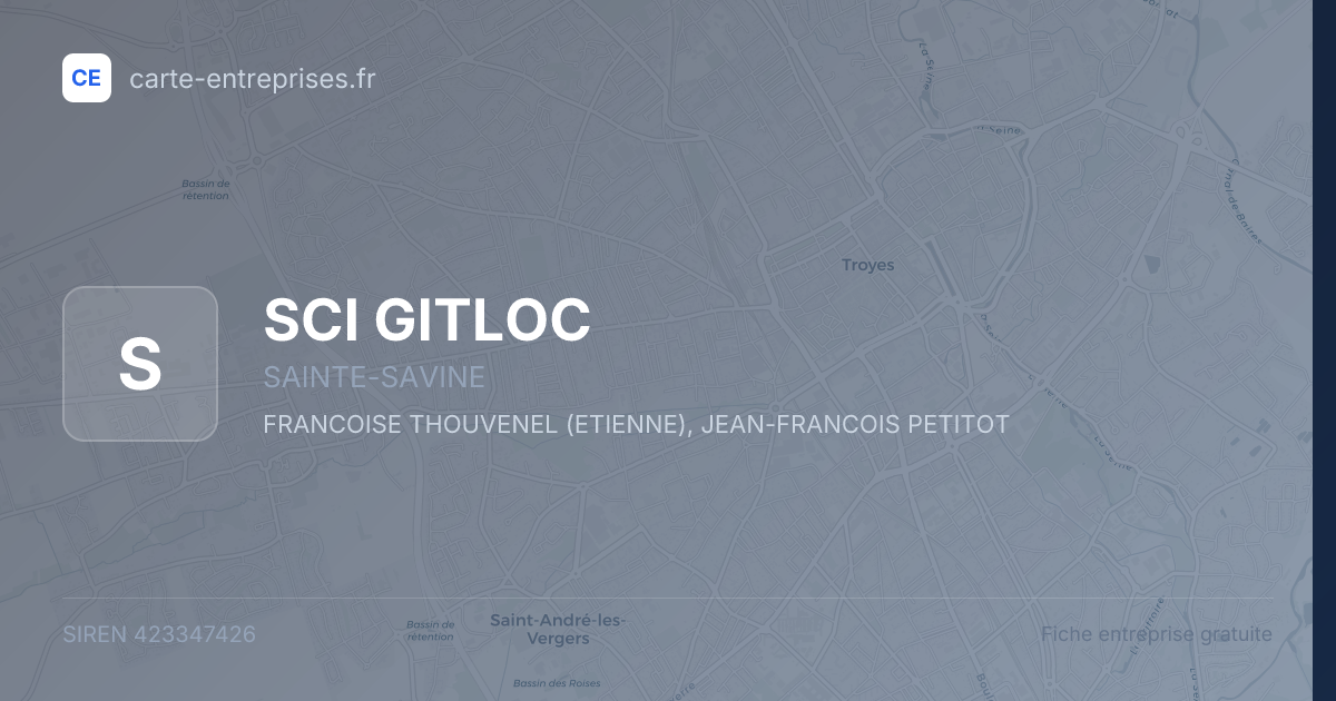 SCI GITLOC — 423347426 — fiche entreprise