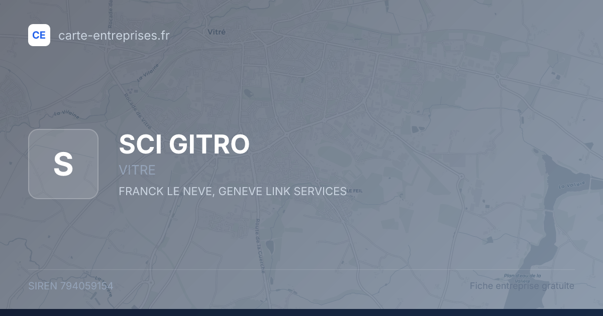 SCI GITRO — 794059154 — fiche entreprise