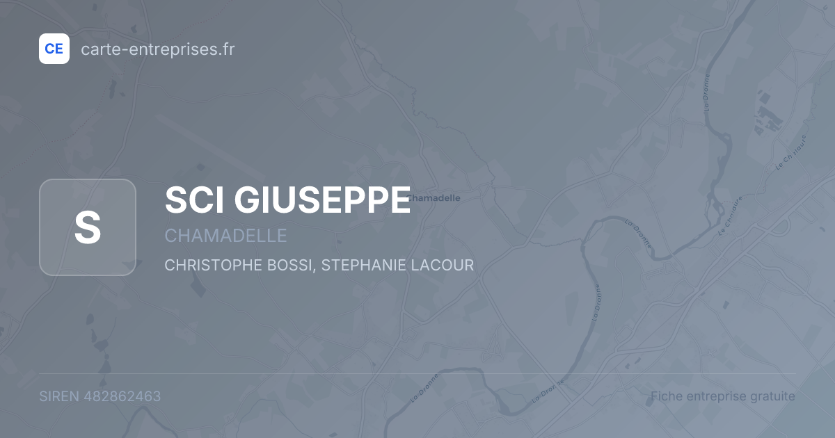 SCI GIUSEPPE — 482862463 — fiche entreprise