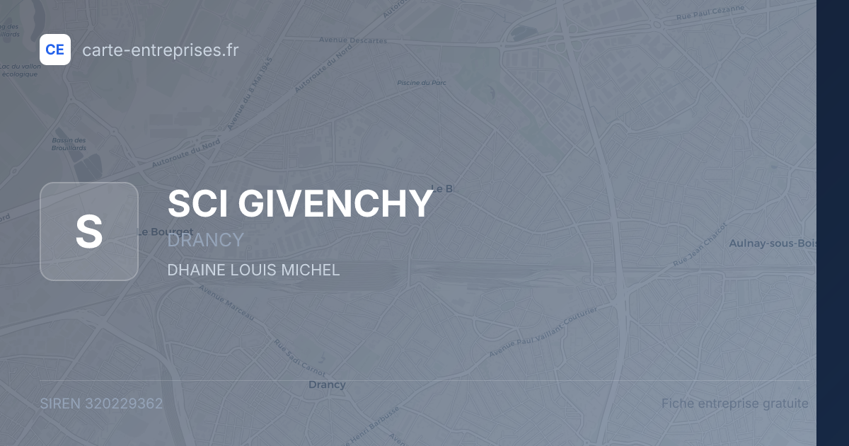 SCI GIVENCHY — 320229362 — fiche entreprise
