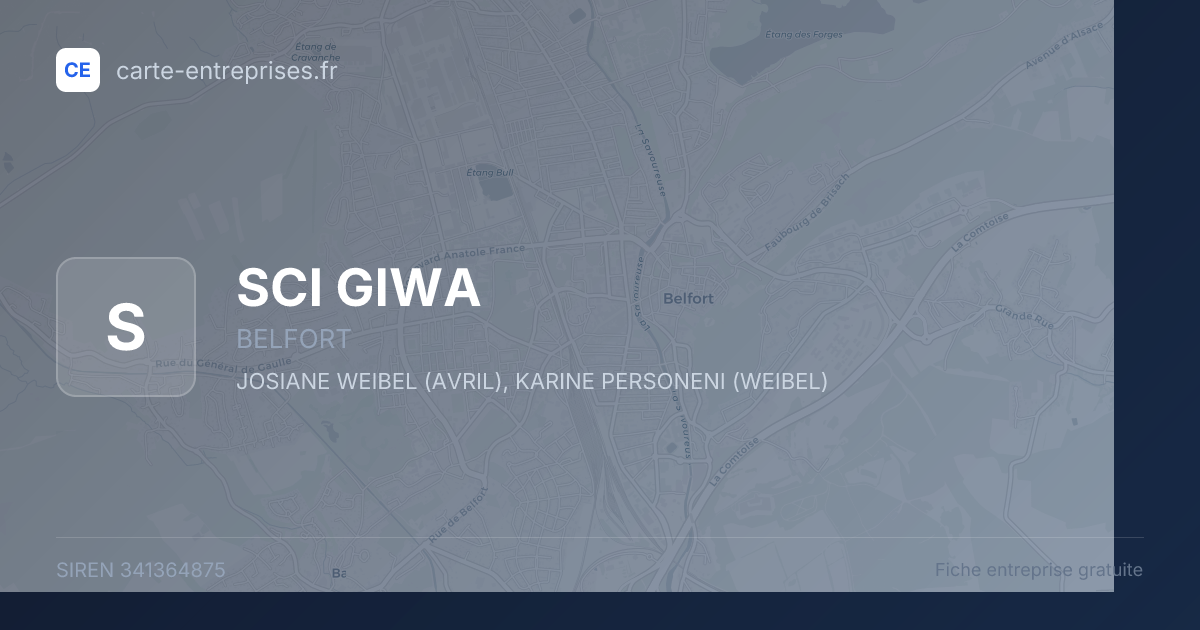 SCI GIWA — 341364875 — fiche entreprise