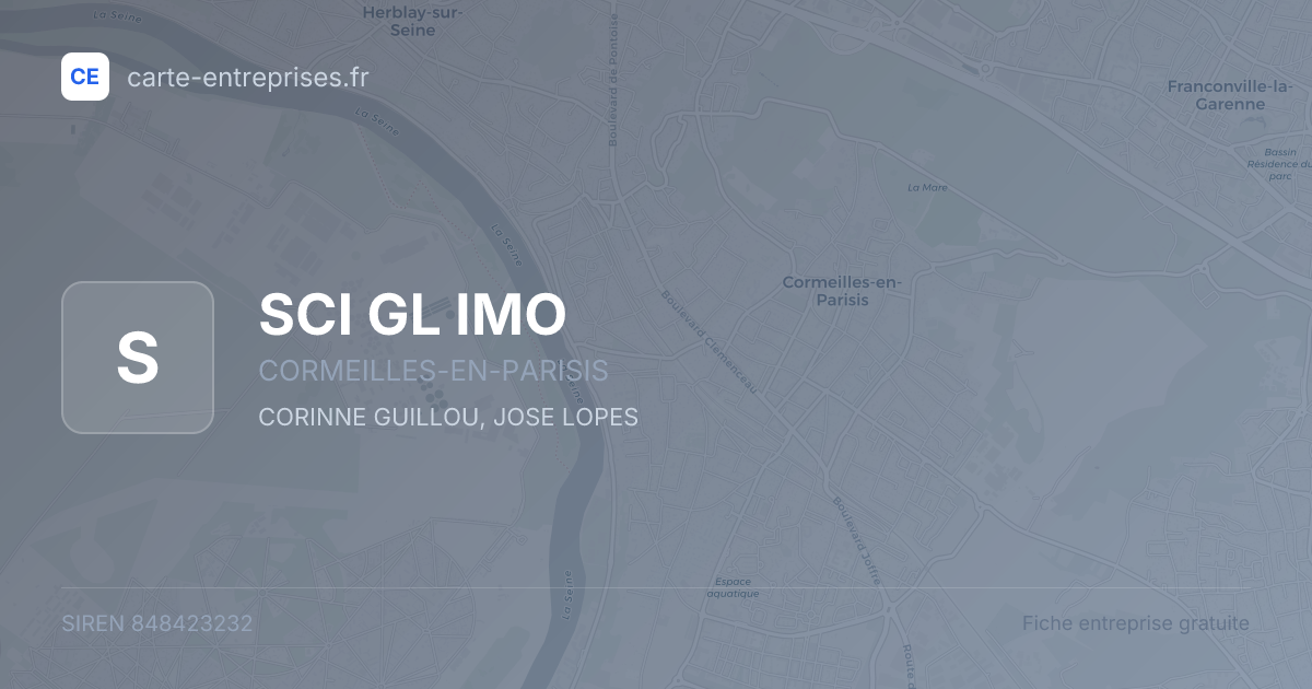 SCI GL IMO — 848423232 — fiche entreprise