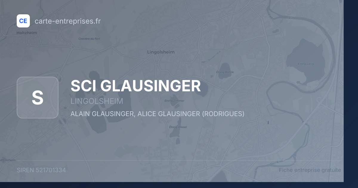 SCI GLAUSINGER — 521701334 — fiche entreprise