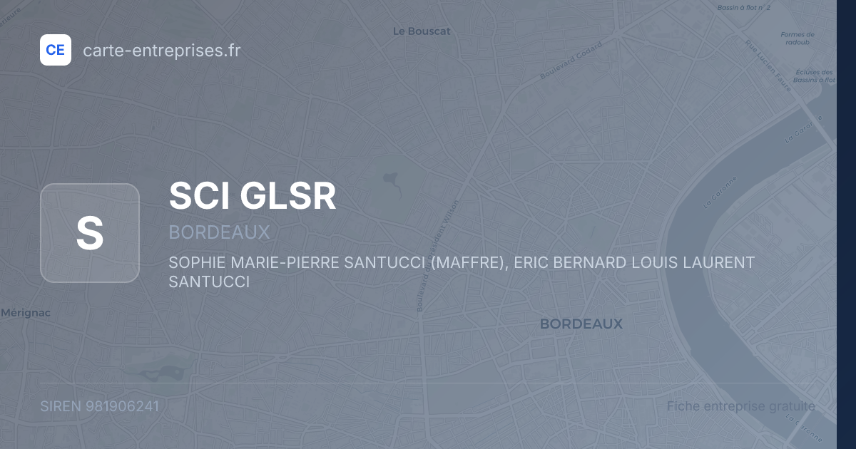 SCI GLSR — 981906241 — fiche entreprise