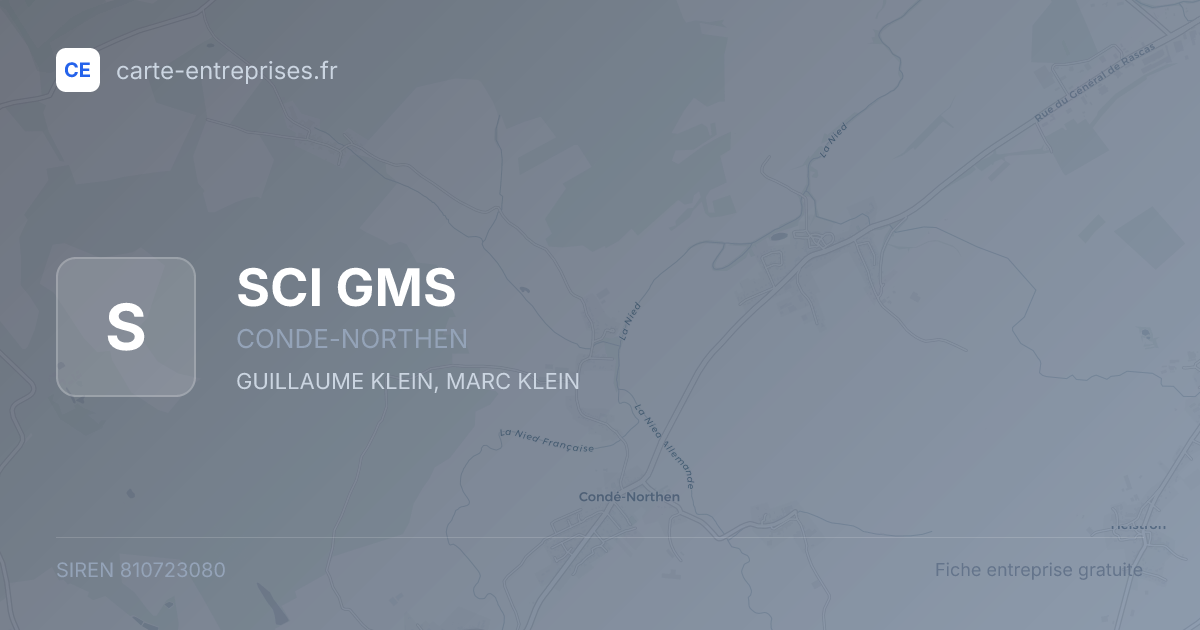 SCI GMS — 810723080 — fiche entreprise