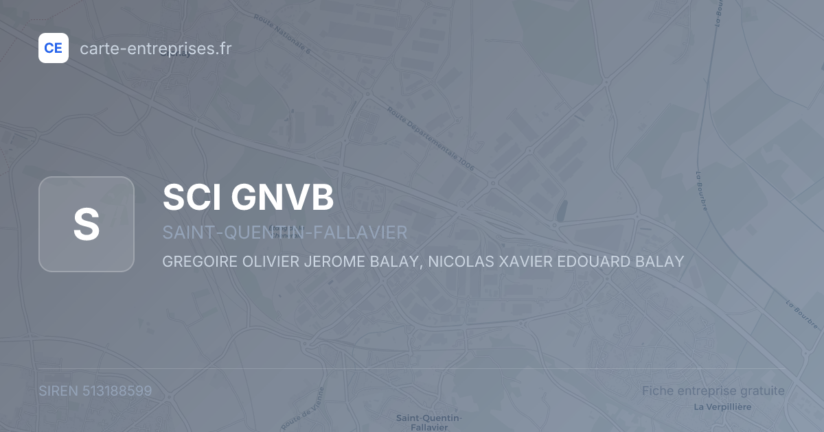 SCI GNVB — 513188599 — fiche entreprise