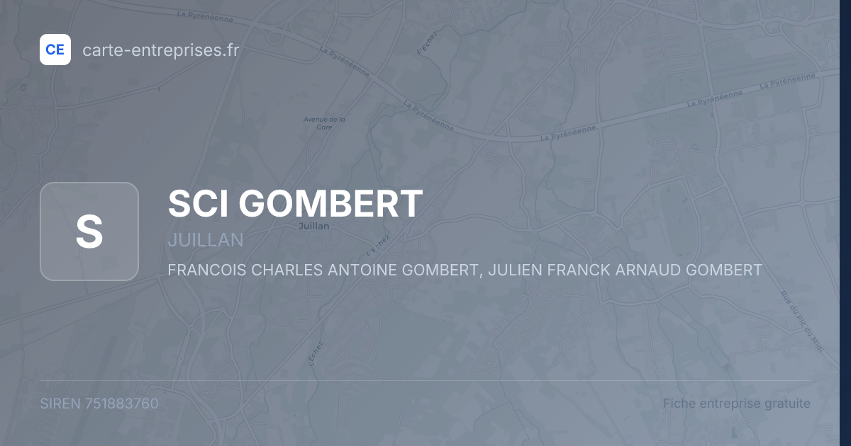 SCI GOMBERT — 751883760 — fiche entreprise