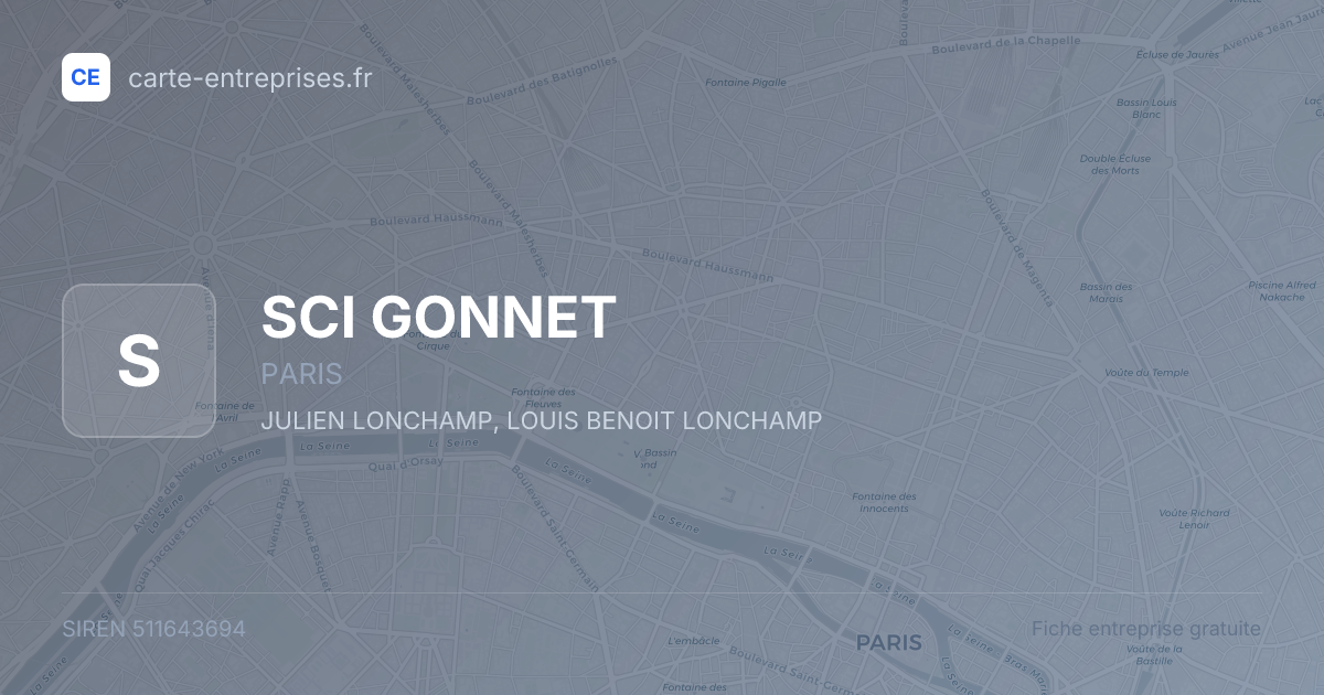 SCI GONNET — 511643694 — fiche entreprise