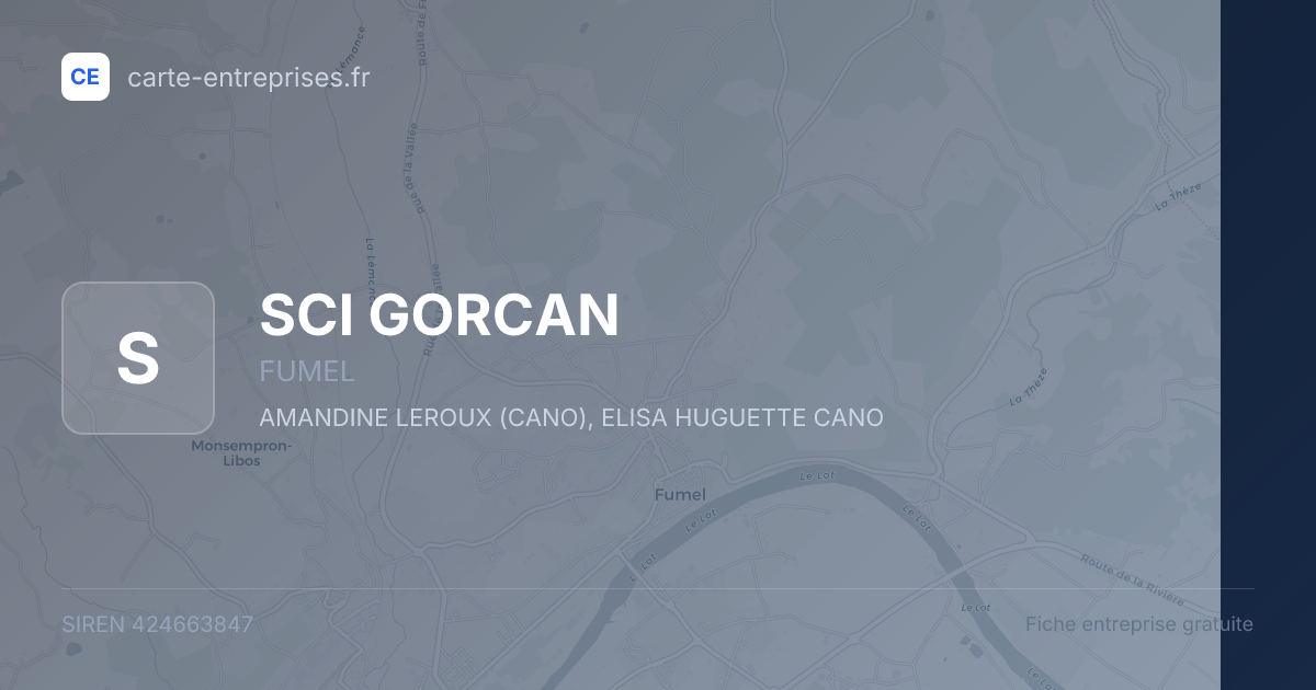 SCI GORCAN — 424663847 — fiche entreprise