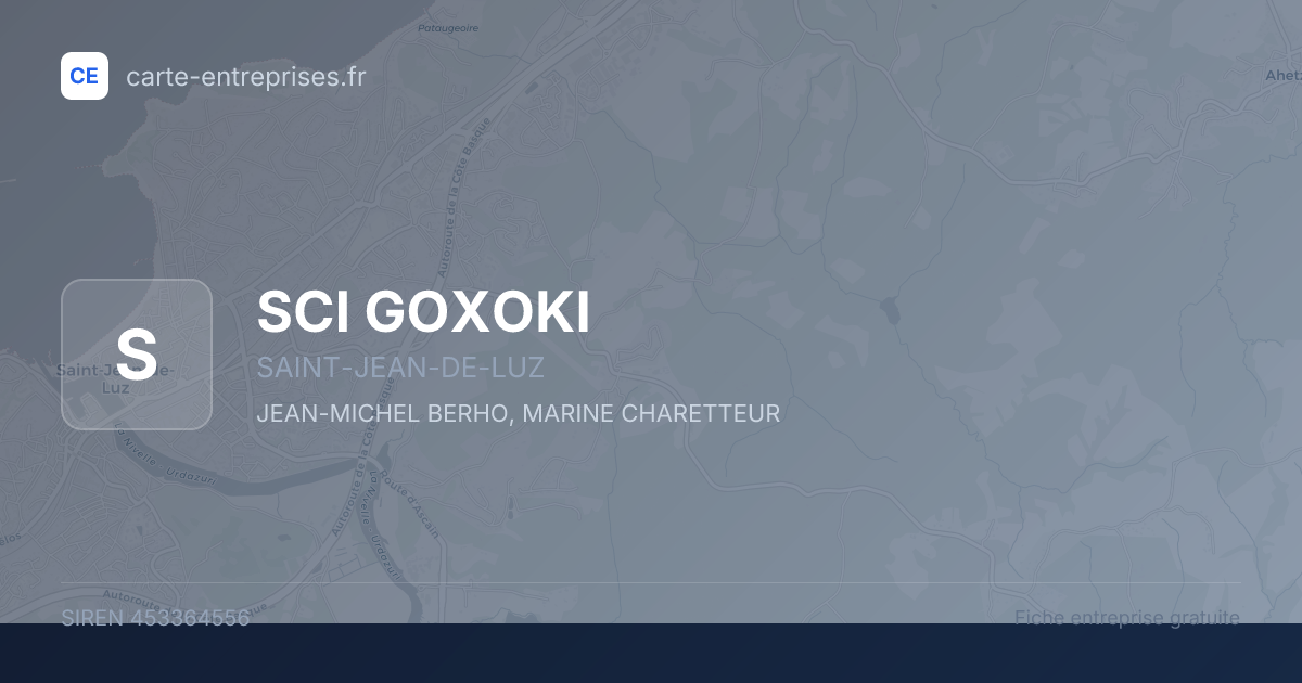 SCI GOXOKI — 453364556 — fiche entreprise