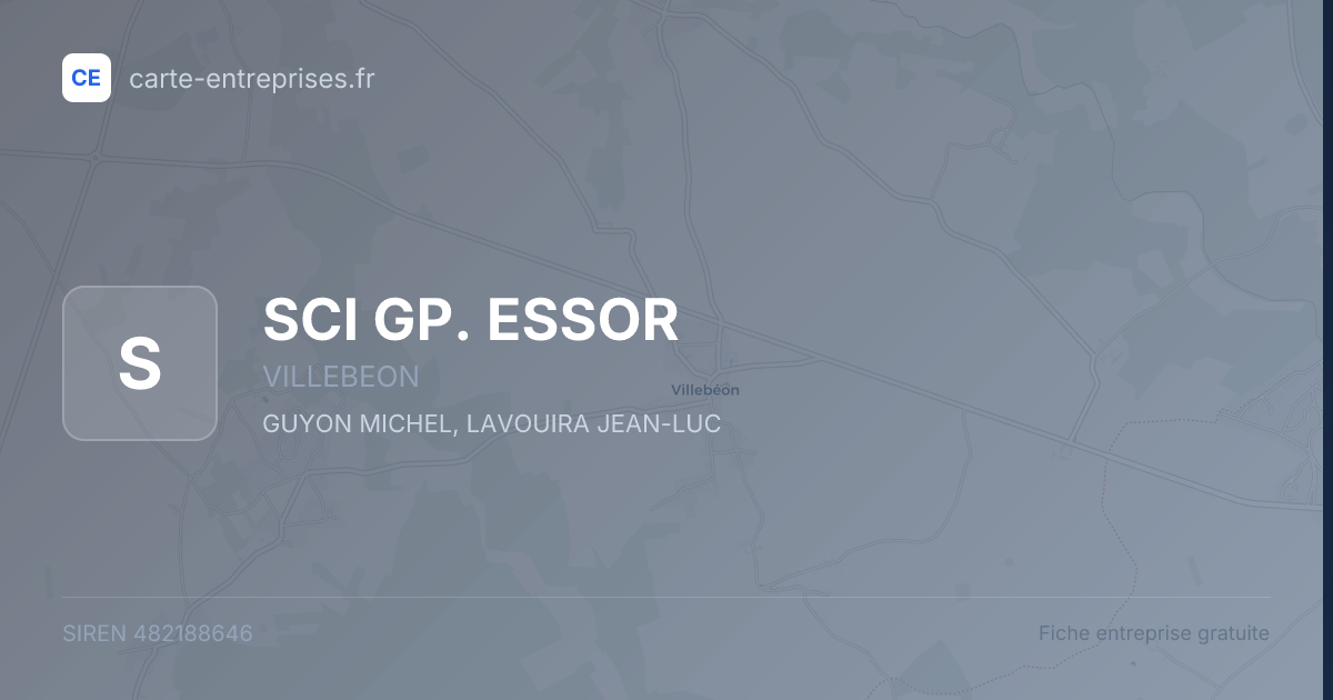 SCI GP. ESSOR — 482188646 — fiche entreprise