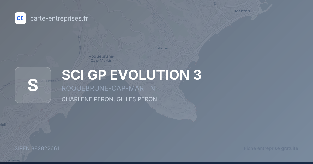 SCI GP EVOLUTION 3 — 882822661 — fiche entreprise