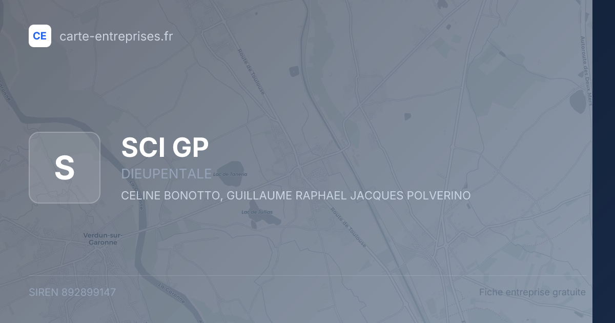 SCI GP — 892899147 — fiche entreprise