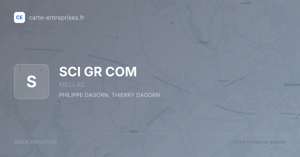 SCI GR COM — 789657426 — fiche entreprise