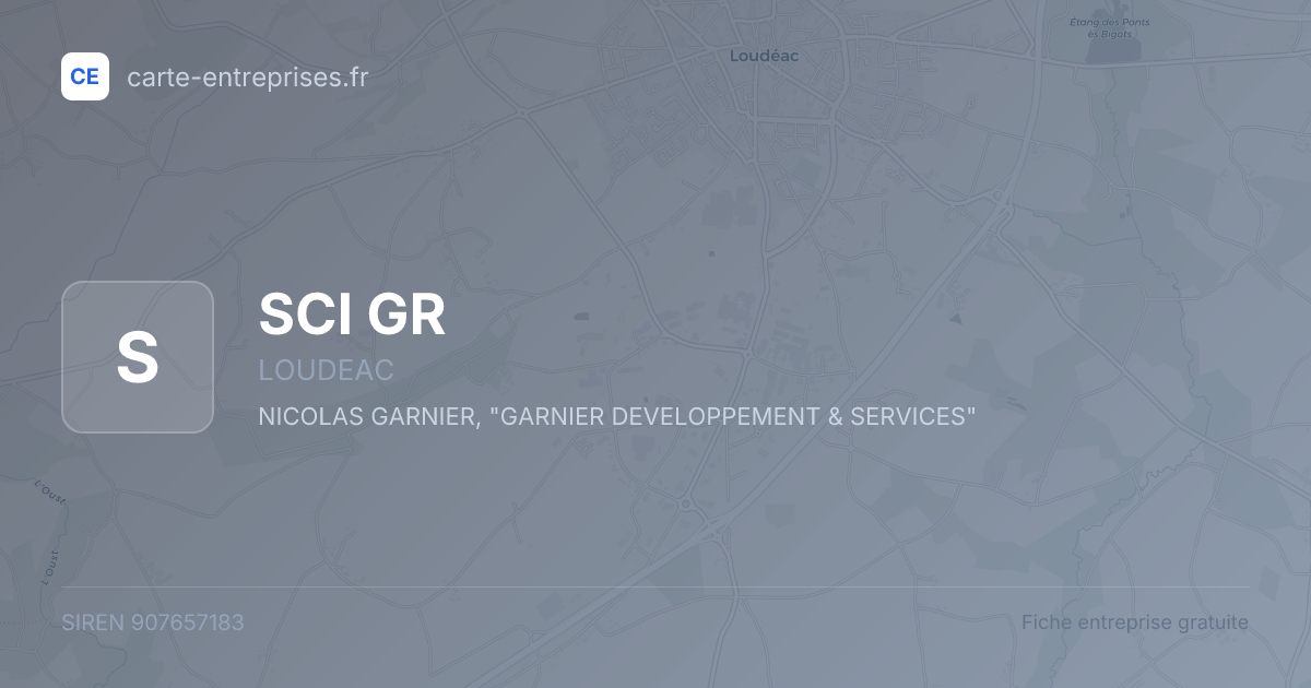 SCI GR — 907657183 — fiche entreprise
