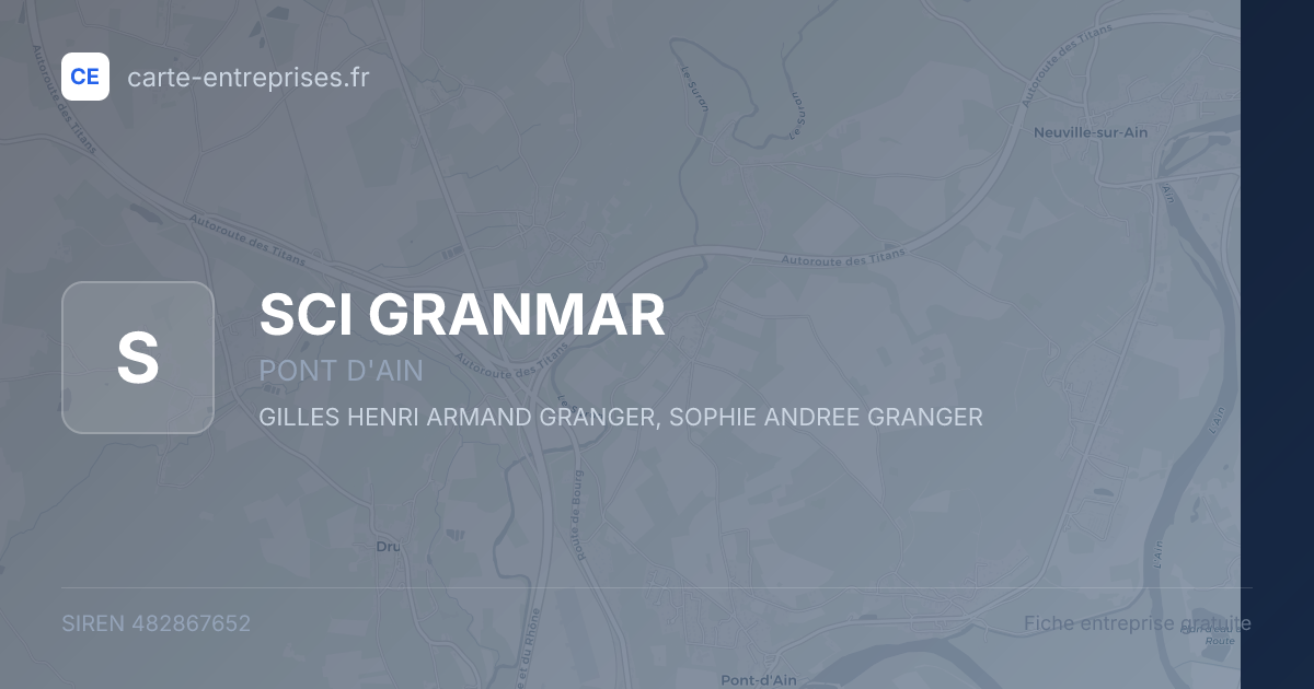 SCI GRANMAR — 482867652 — fiche entreprise