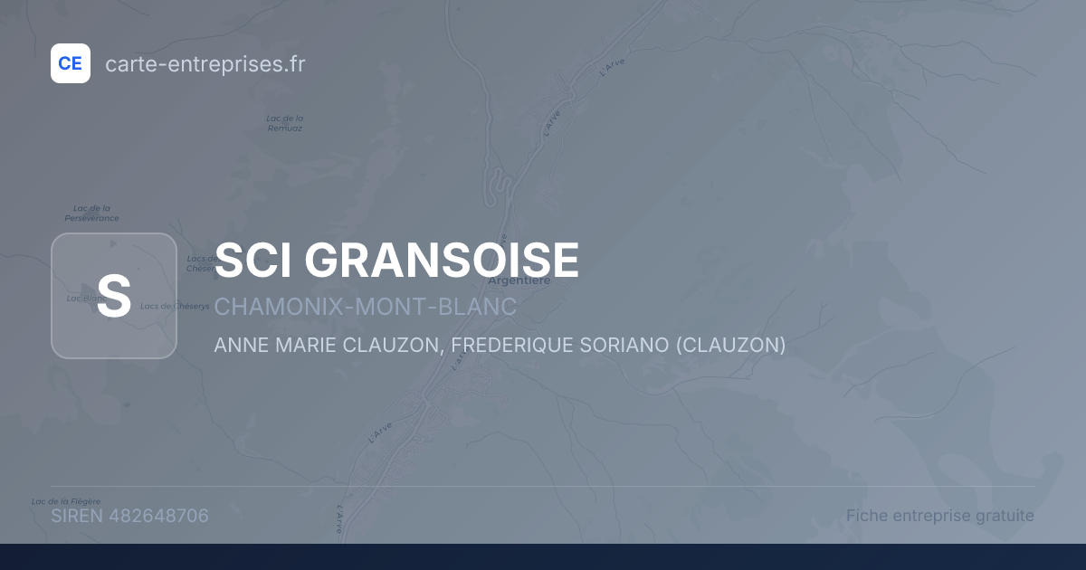 SCI GRANSOISE — 482648706 — fiche entreprise