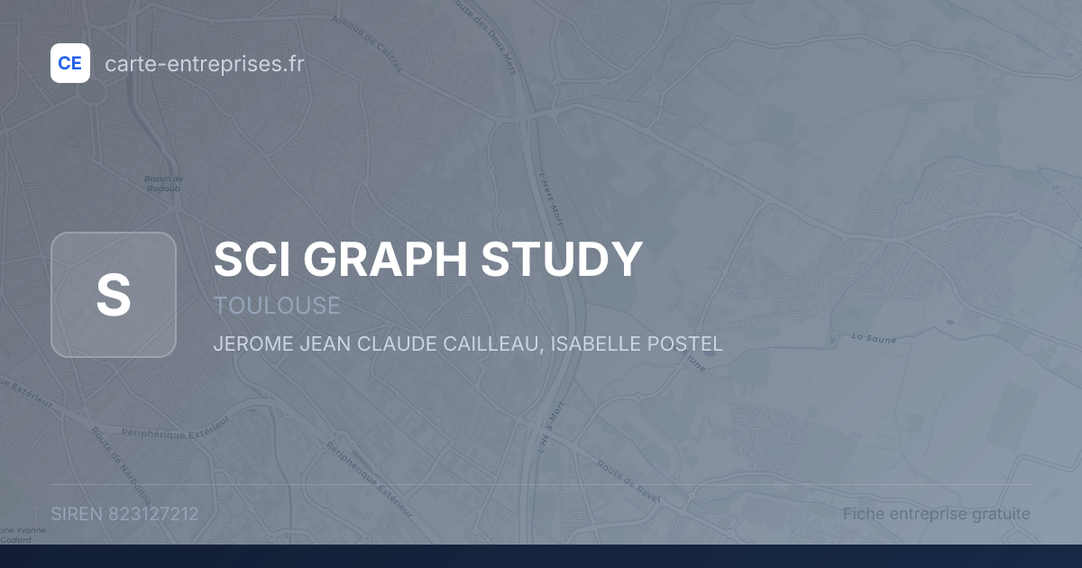 SCI GRAPH STUDY — 823127212 — fiche entreprise
